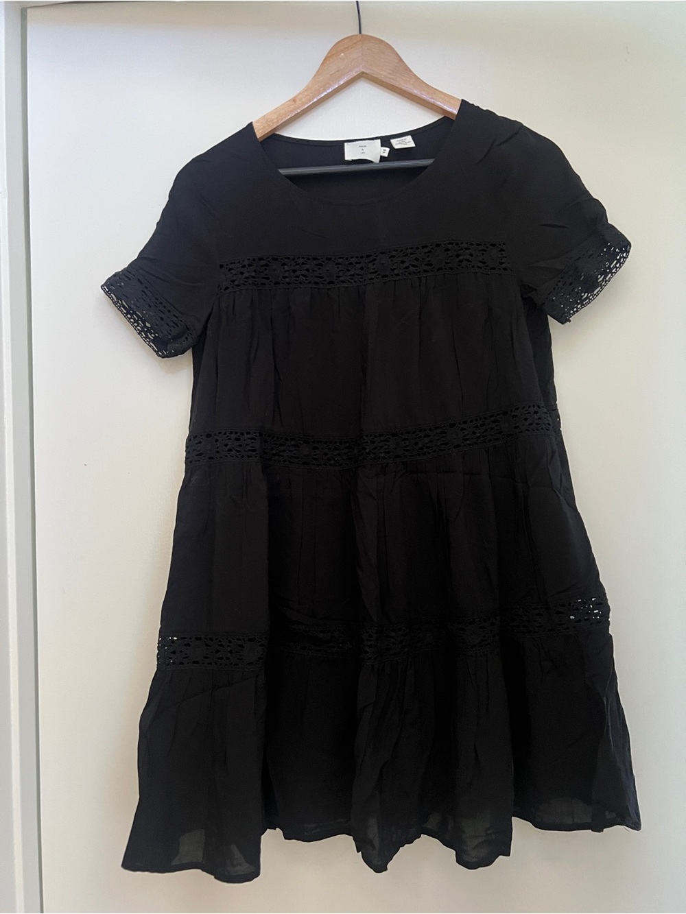 Alice + Olivia Urban Outfitters Black Eleonora Eyelet Dress